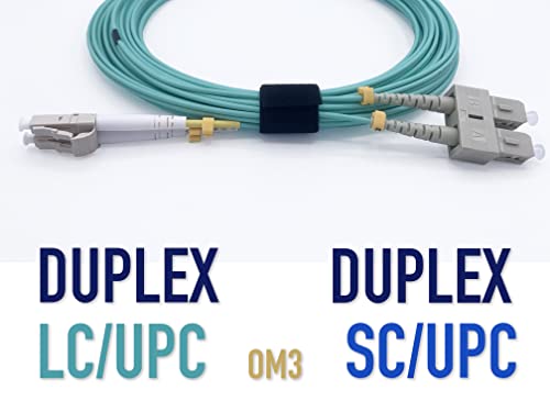Elfcam® - 2m Fibre Optic Cable SC/UPC to LC/UPC Multimode Duplex 50/125um OM3 LSZH(2M) - Image 4