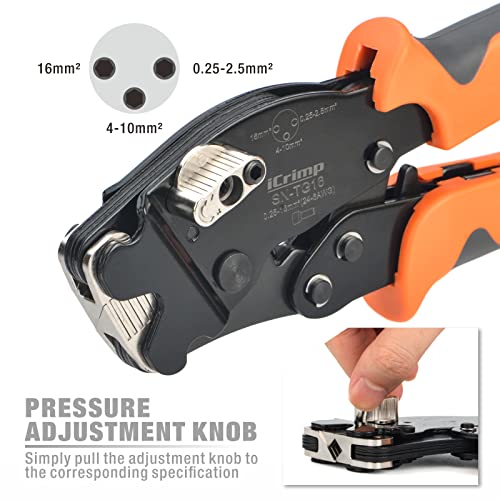 IWISS iCrimp Square Ratchet Crimper for End Sleeves and Ferrules AWG 24-6 - Image 4