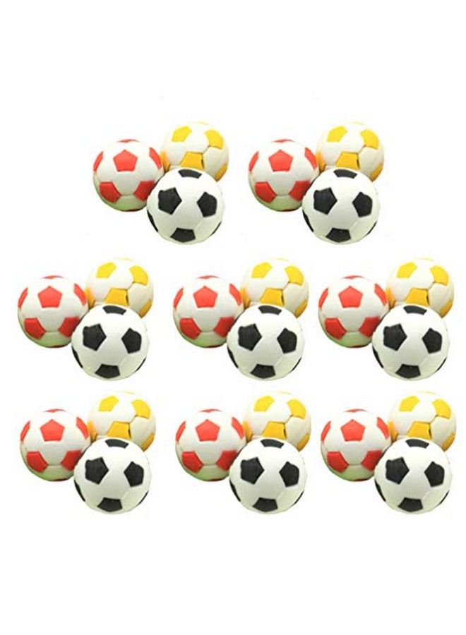 STOBOK 24 قطعة من ممحاة كرة القدم وممحاة الكرة الرياضية ومجسمات كرة القدم وزينة كرة القدم الصغيرة هدايا تذكارية لحفلات أعياد الميلاد للأولاد - Image 1