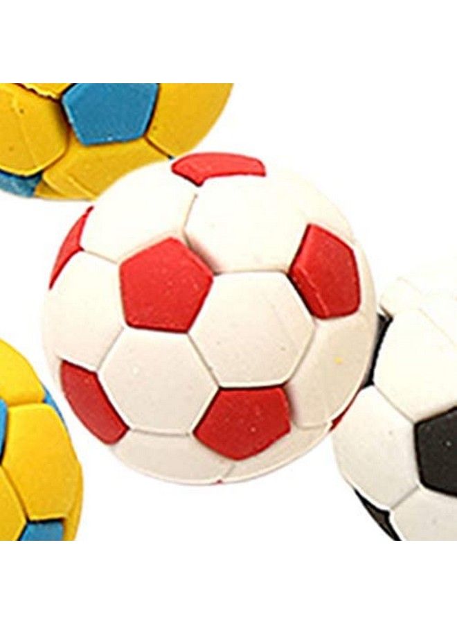 STOBOK 24 قطعة من ممحاة كرة القدم وممحاة الكرة الرياضية ومجسمات كرة القدم وزينة كرة القدم الصغيرة هدايا تذكارية لحفلات أعياد الميلاد للأولاد - Image 5