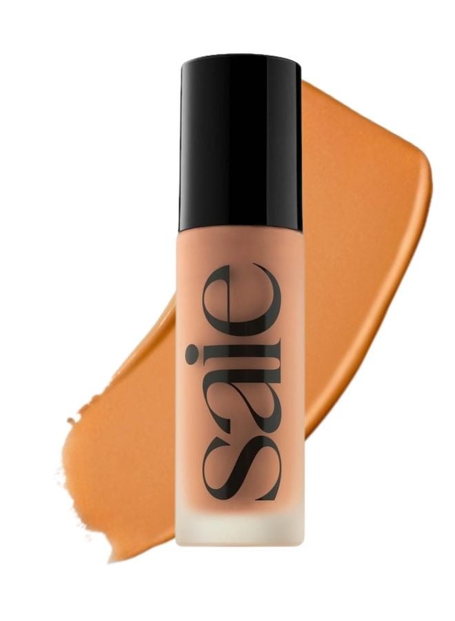 SAIE   Glowy Super Skin Tint Foundation with Hyaluronic Acid , 22 Medium/Tan Olive Undertones 30ml - Lightweight, Hydrating Coverage - Image 1
