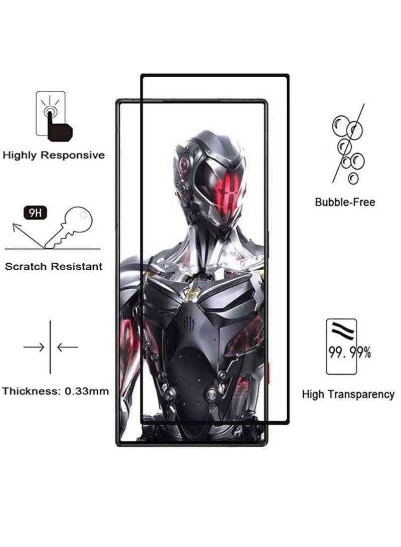 هايكس واقي شاشة من الزجاج المقوى عالي الدقة 9H لـ Red Magic 8 Pro - Image 2
