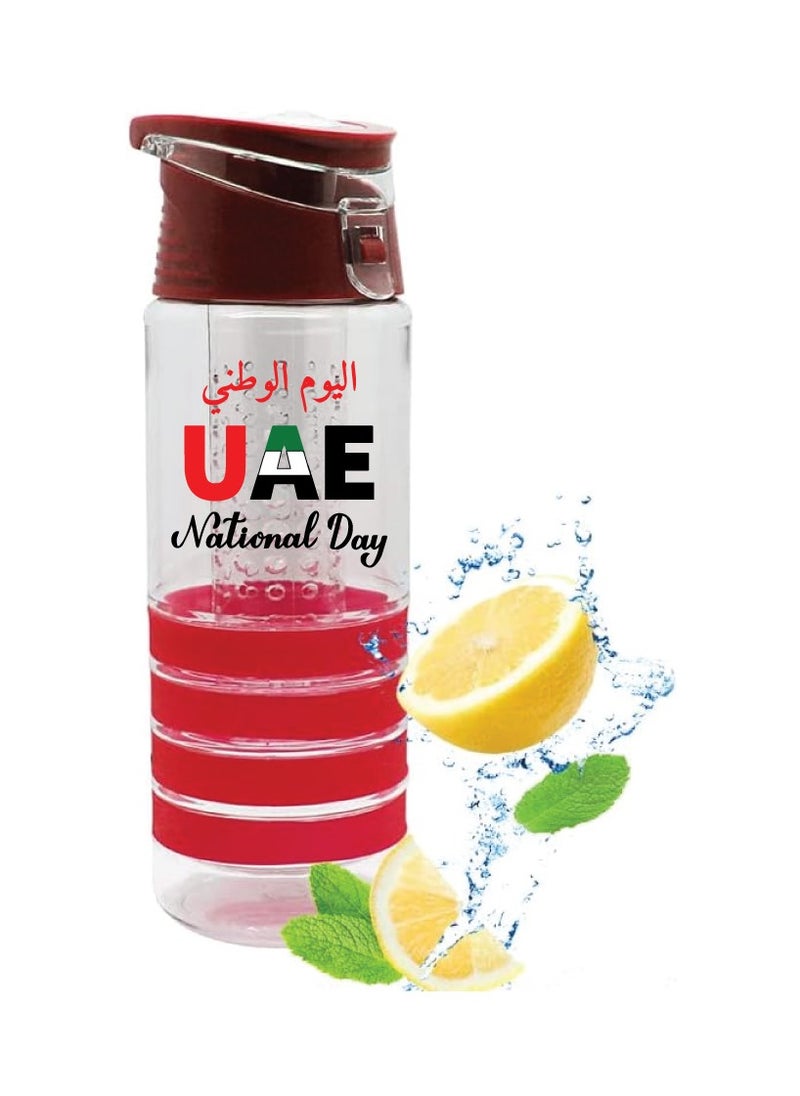 Generic - UAE National Day Fruit Infuser 750ml Water Bottle - Sports Health Juice Maker for Sports - Exercise - Gym - Outdoor - Healthy Water Bottle - Image 1