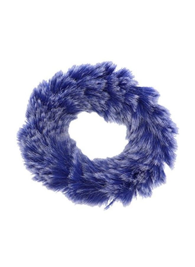 Motique Accessories Two-Tone Fur Scrun - Set Of 2-Royal Blue  - Image 1