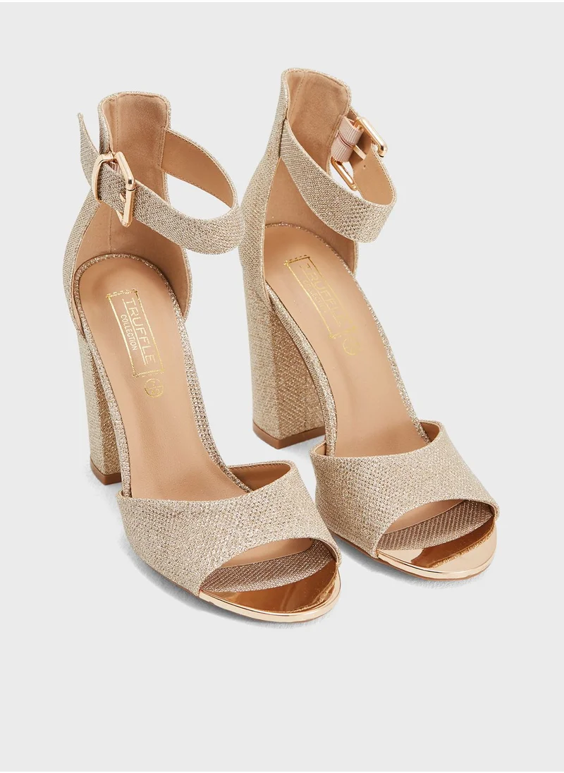 Truffle Vela Block Heel Sandal