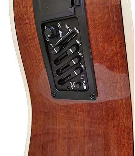 Jiayouy Guitar Pickup 4 Band EQ-7545R Preamp Amplifier Equalizer Tuner Piezo Pickup for Acoustic Guitars - Image 5