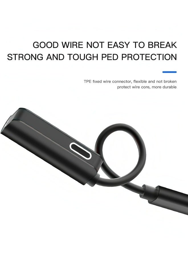 فليفيو محول Lightning إلى 3.5 مم جاك دونجل سبليتر (2 في 1) معتمد من MFI من Apple لجهاز iPhone Aux كابل صوت سماعة الرأس سلك شاحن لـ 7 8 Plus X Xr 14 13 12 11 Pro Max لشحن iPad وسماعات الأذن الموسيقية - Image 4