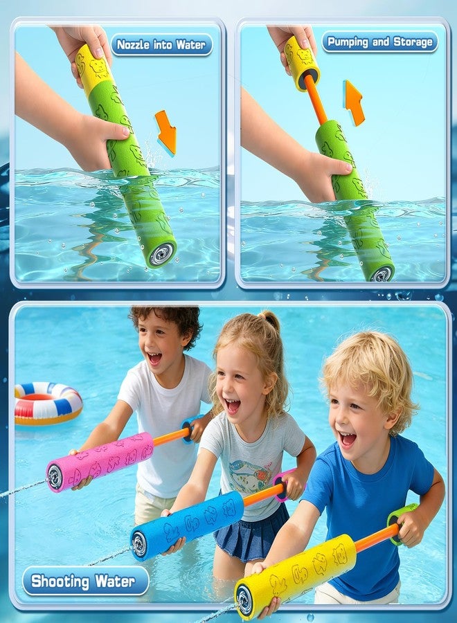 Novaluki 8 Pack Water Squirt Toys for Kids - Pool Beach Outdoor Toys for Party Swimming Games, Water Guns Foam Squirt Blasters Set Water Game for Kids, Birthday Gifts for Kids Boys Girls Aged 3 4 5 6 7 8 - Image 4