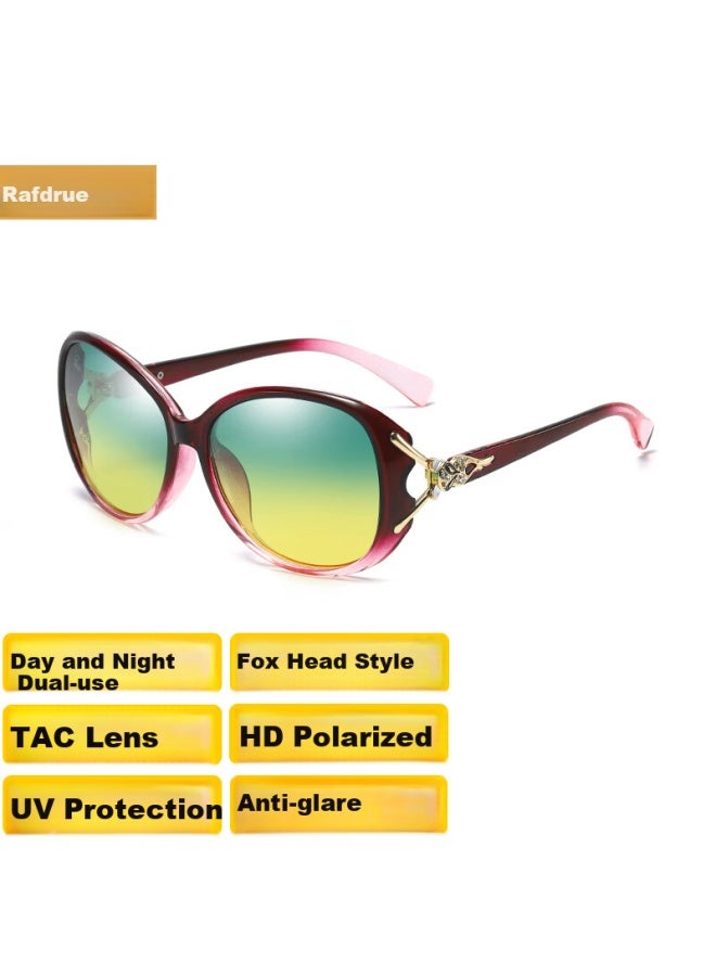Lovedru Lafudelu Women's Day And Night Sungl For Driving, Anti-uv, Anti-glare, Polarized Driving Gl To Reduce Glare From High Beams - Image 4