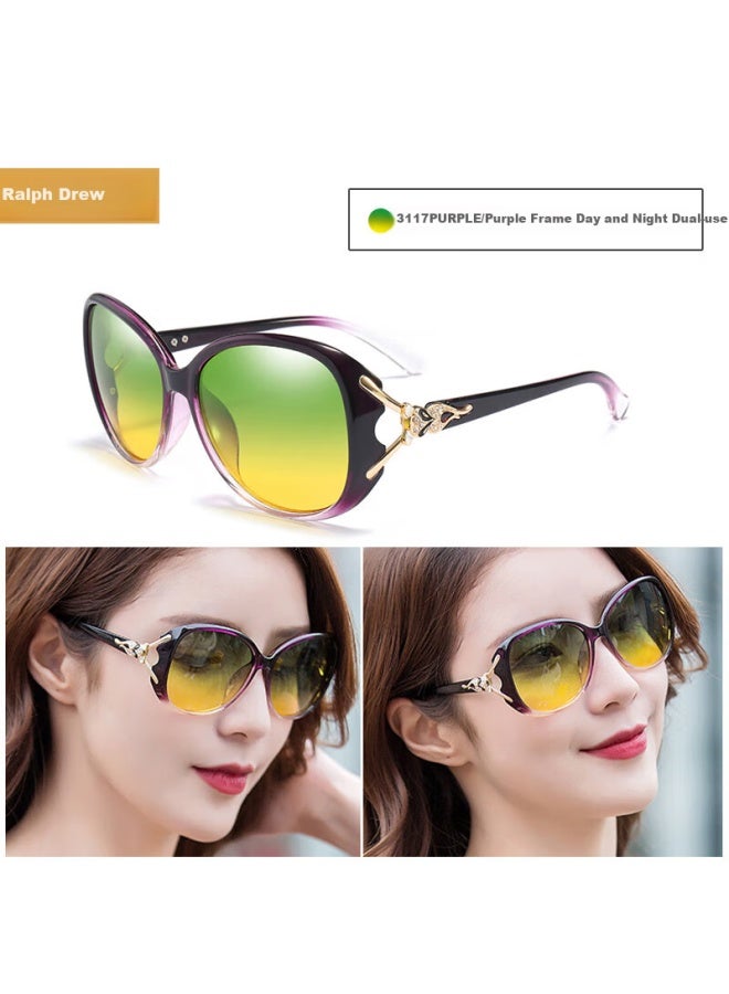 Lovedru Lafudelu Women's Day And Night Sungl For Driving, Anti-uv, Anti-glare, Polarized Driving Gl To Reduce Glare From High Beams - Image 3