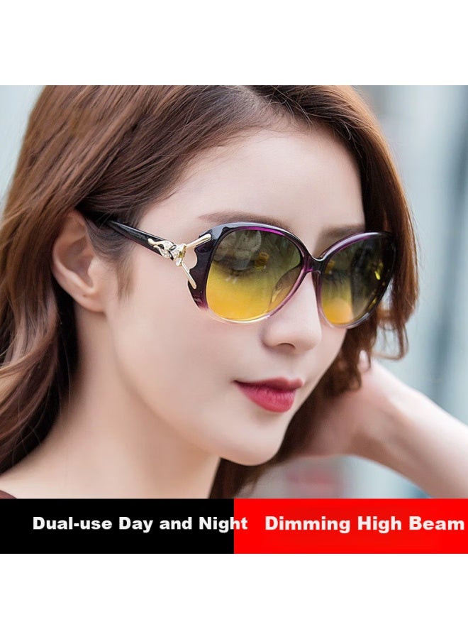 Lovedru Lafudelu Women's Day And Night Sungl For Driving, Anti-uv, Anti-glare, Polarized Driving Gl To Reduce Glare From High Beams - Image 1