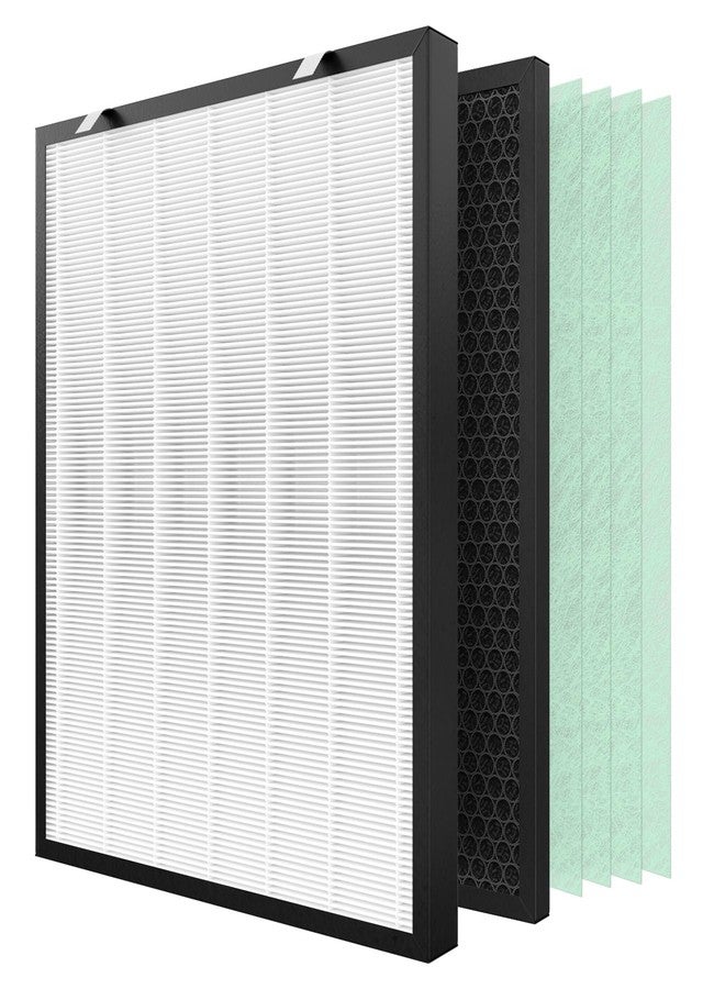 CFKREYA Air400 Replacement Filter for Bissell Air400 Purifier, 1 Filter +1 Carbon Filter +4 Pre-Filters, Compared to Part# 2521, 2520, 3365 - Image 1