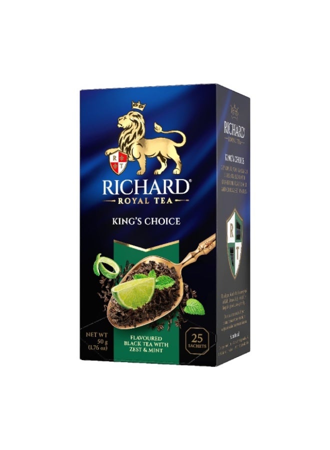 Black Tea Bags, Zest & Mint - 25 Bags, Russia