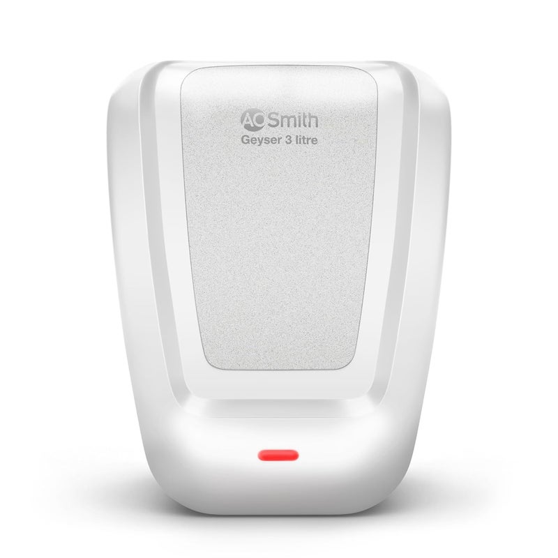 AO Smith EWS Plus Instant Water Heater 3 Litre with 3kW Incoloy Heating Element 8 Bar Pressure Rating for Highrise Building Instant Geyser for Kitchen Bathroom 5Year Tank Warranty