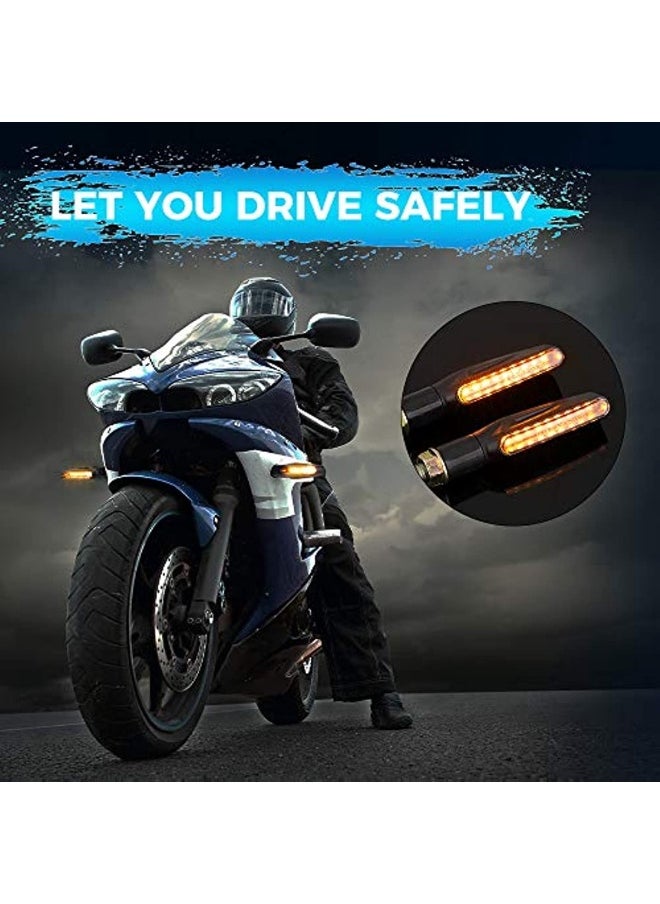 4 Pcs Motorcycle Flashing Approved E24 Universal Flashing Led Sequential 12V 9 Leds Lights Turn Signal Indicator Waterproof Ip67 Indicator Motorcycle Scooter Quad Cruiser