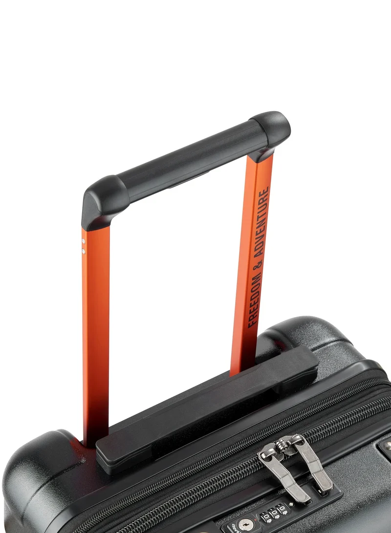 Jeep  Jh002B 55 Cm Hardcase 4 Double Swivel Wheeled Expandable Cabin Lugggae Trolley - Black  | Best Price UAE