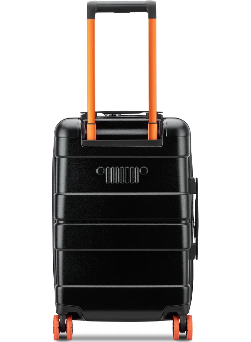 Jeep  Jh002B 55 Cm Hardcase 4 Double Swivel Wheeled Expandable Cabin Lugggae Trolley - Black  | Best Price UAE
