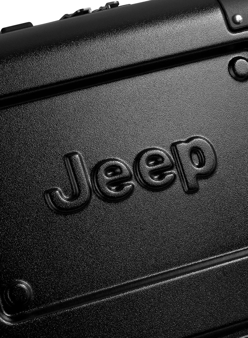 Jeep  Jh002B 55 Cm Hardcase 4 Double Swivel Wheeled Expandable Cabin Lugggae Trolley - Black  | Best Price UAE