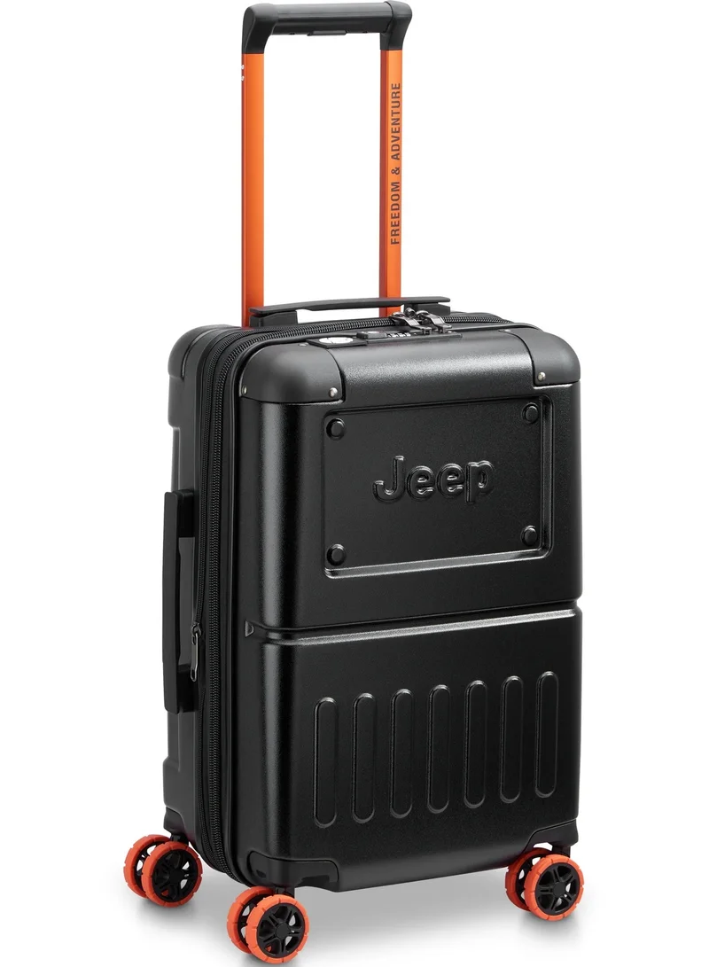 جيب حقيبة سفر بعجلات دوارة مزدوجة قابلة للتوسيع مقاس  سم - أسود