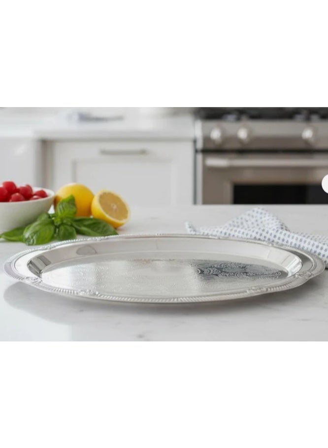 جيرماكس صينية تقديم من الفولاذ من جيرماكس - تصميم قضيب بلونين فضي وذهبي | تشطيب فاخر بطول 35 سم - Image 1