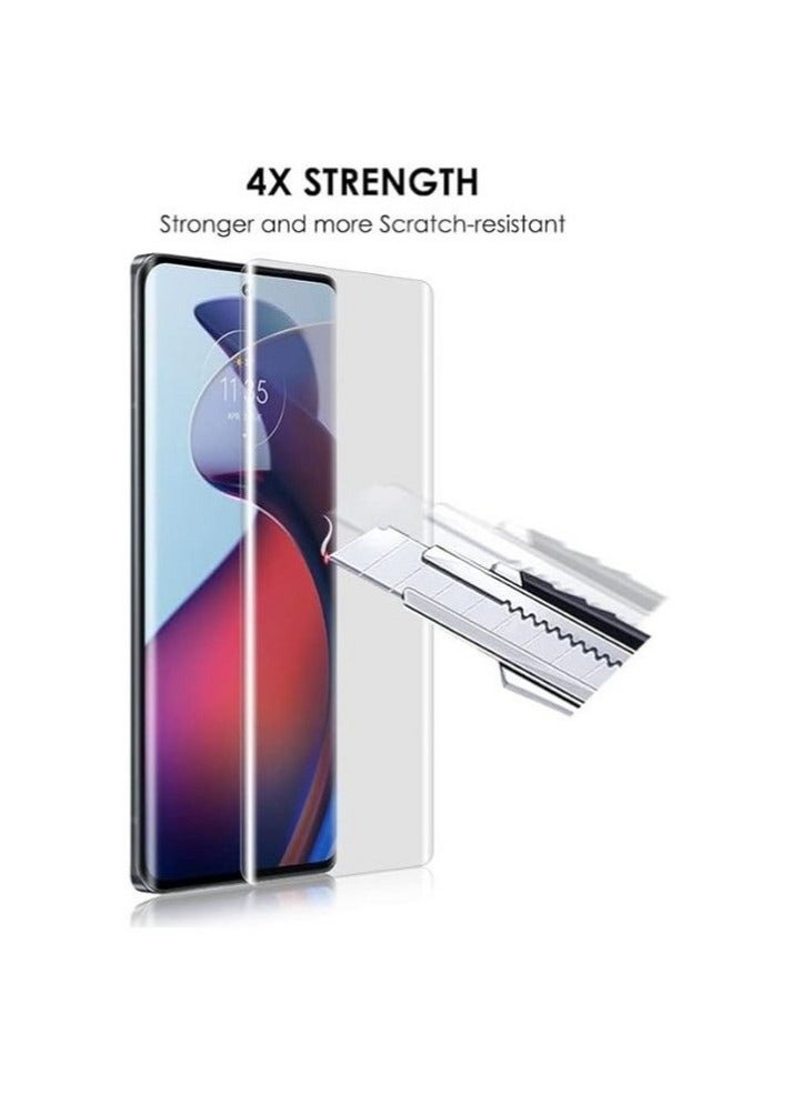 For Motorola Edge 50 Pro We are pleased to offer a Curved Glass Screen Protector featuring Full UV Glue and LED Lamp Curing, Delicate Touch, and Anti-Explosion designed explicitly for Motorola Edge 50 Pro - Image 2
