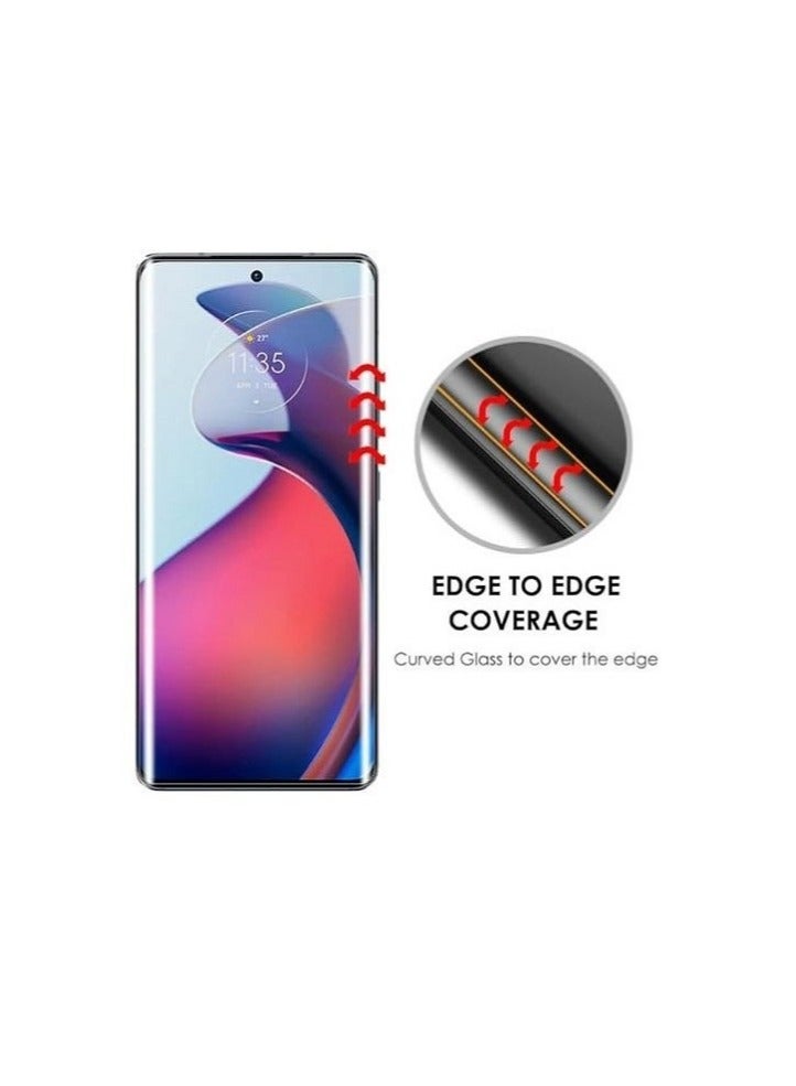 For Motorola Edge 50 Pro We are pleased to offer a Curved Glass Screen Protector featuring Full UV Glue and LED Lamp Curing, Delicate Touch, and Anti-Explosion designed explicitly for Motorola Edge 50 Pro - Image 3