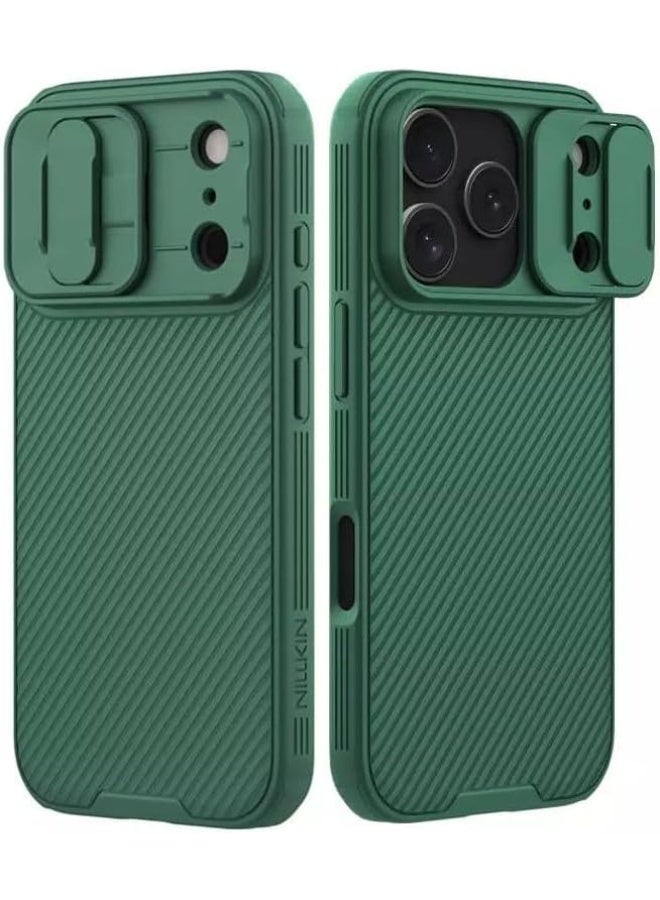 Nillkin Case for Iphone 17 Pro Max 2025 CamShield case Protective Cover with Camera Protector Hard PC Ultra Thin Anti-Scratch Phone Black Case For Iphone 17 Pro Max Green