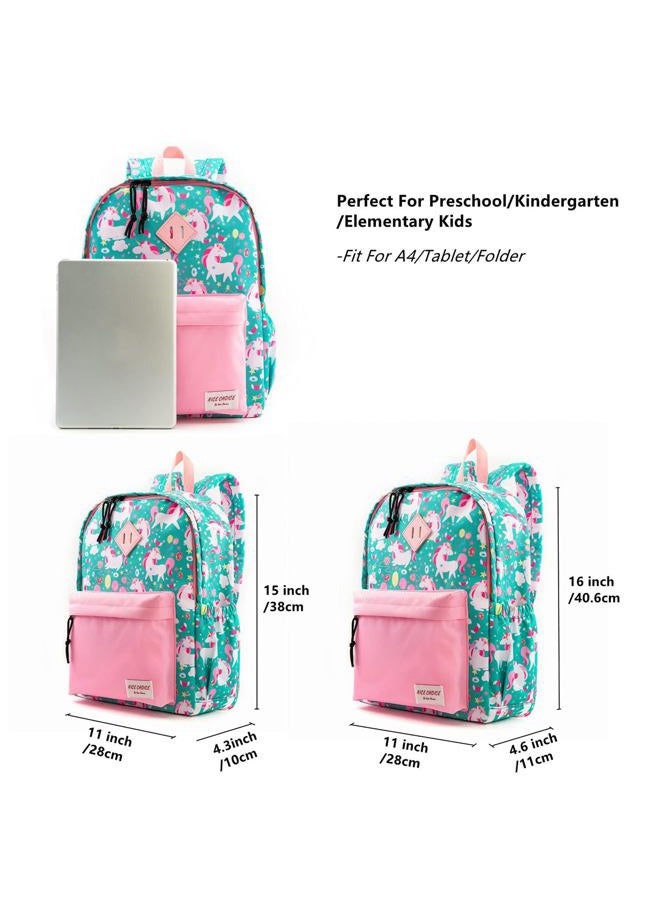 NICE CHOICE Kindergarten Backpack Preschool Little Kid Toddler School Backpacks for Boys and Girls with Chest Strap(16inch, Unicorn) - Image 4