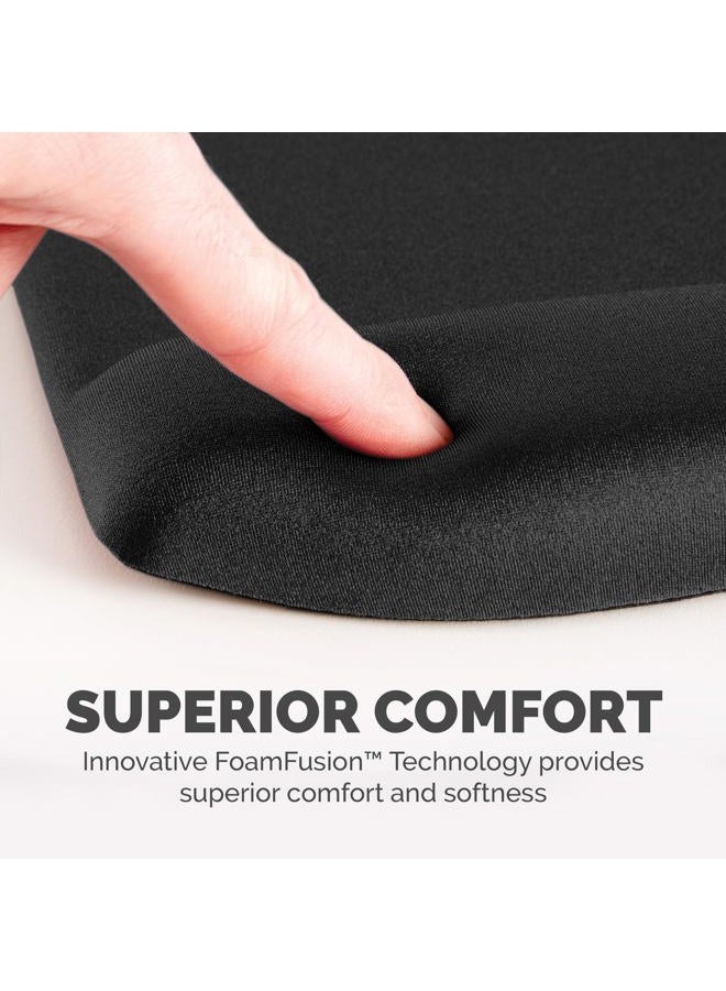 Fellowes PlushTouch Wrist Rest with Mouse Pad, FoamFusion Technology, Black (9252001) - Image 3