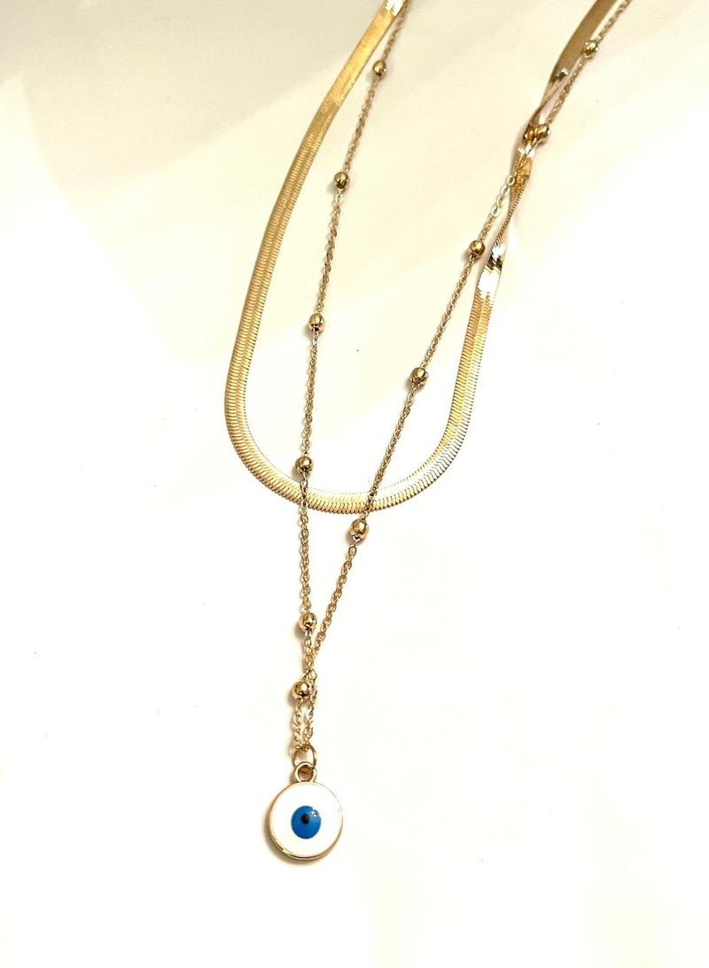 Trio Earrings Eye snake necklace - Image 2