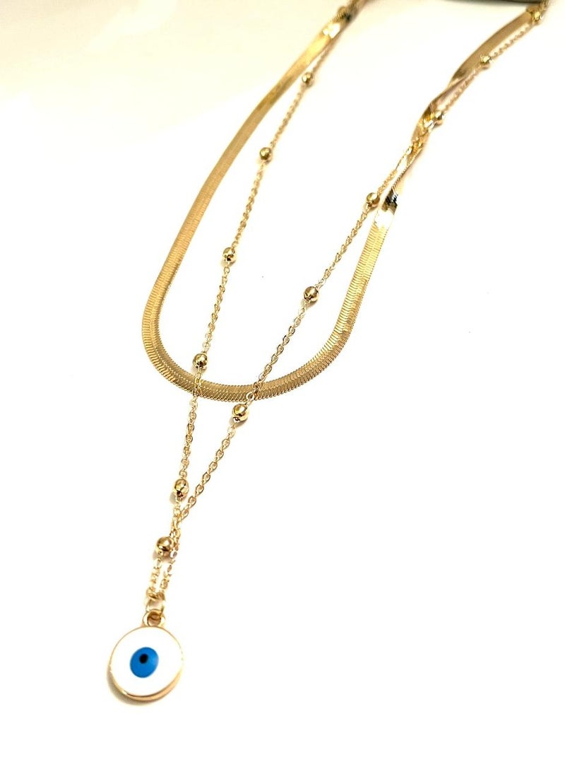 Trio Earrings Eye snake necklace - Image 3