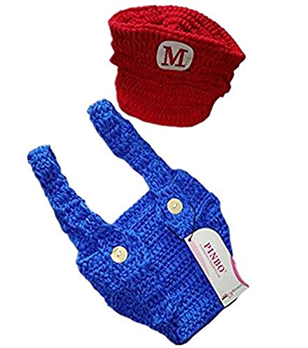 Pinbo® Newborn Baby Photography Prop Crochet Hat Overalls Costume - Image 5