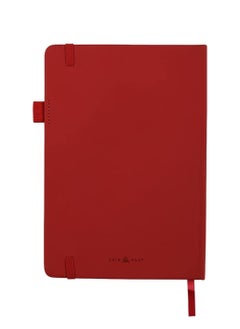 CUIR ALLY Cuir Ally Dexter Smart Erasable & Reusable Notebook ( Red), For Goals & Time Management, Includes Pen  - Image 4