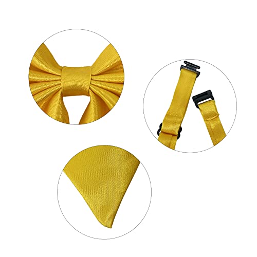 SYAYA Bow Tie for Women & Teen Girls, Ladies Elegant Satin Bowtie for School Uniforms Graduation or T-shirt Accessory W-B1 (Black) - Image 5
