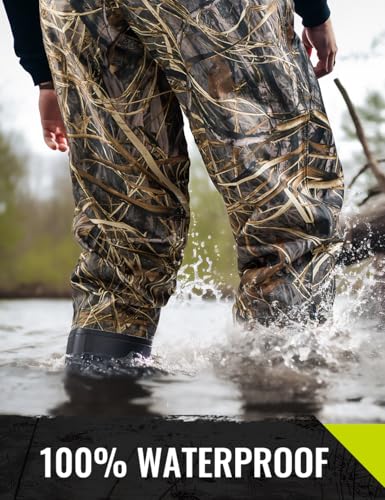 TIDEWE Bootfoot Chest Wader 2Ply NylonPVC Waterproof Fishing Hunting Waders with Boot Hanger for Men Women Next Camo Evos Size 11 - Image 3