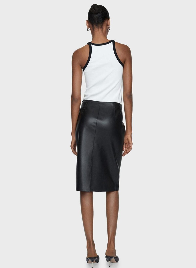 MANGO - High Waist Skirt - Image 1