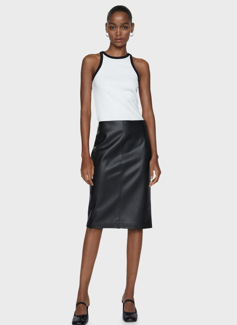 MANGO - High Waist Skirt - Image 1