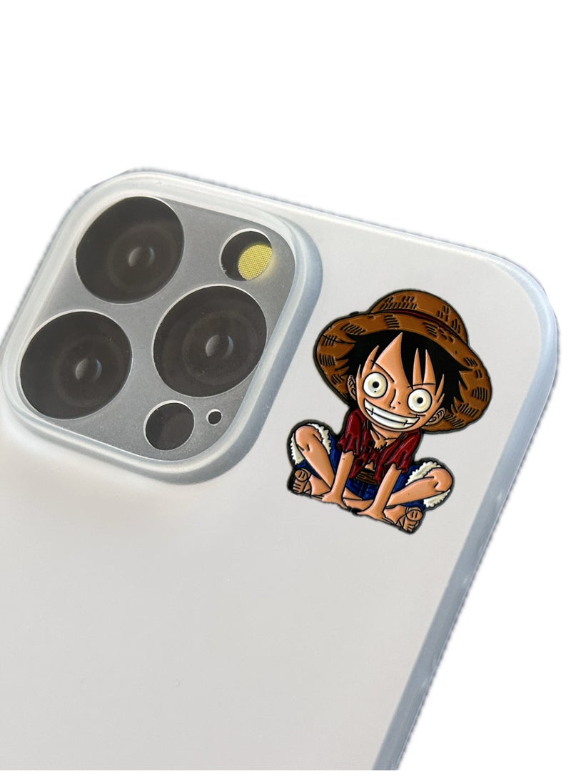One Piece 4 pieces of Metal stickers - One Piece stickers - Premium Quality Metal for Mobile, Laptop, Backpacks and more. - Image 2