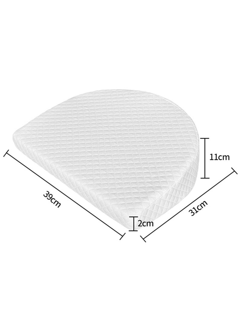 Baby Wedge Pillow 39 * 31 * 11CM,Soft Round Crib Wedge Pillow With Washable Cover,Feeding Pillows for Reflux Baby Sleep, Breathing Difficulty
