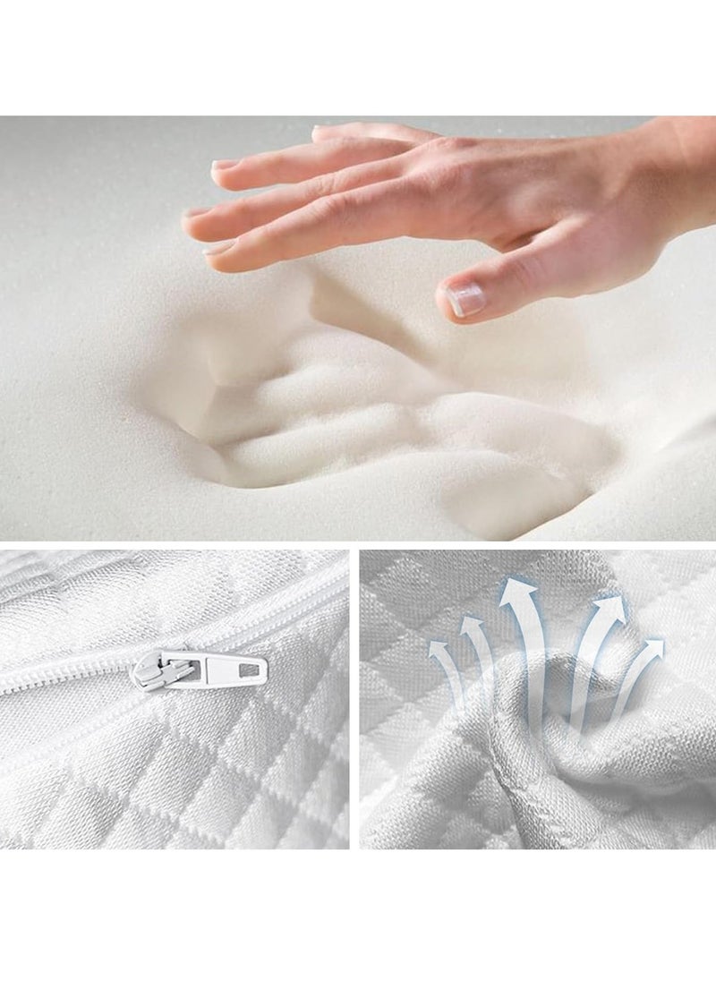 Baby Wedge Pillow 39 * 31 * 11CM,Soft Round Crib Wedge Pillow With Washable Cover,Feeding Pillows for Reflux Baby Sleep, Breathing Difficulty