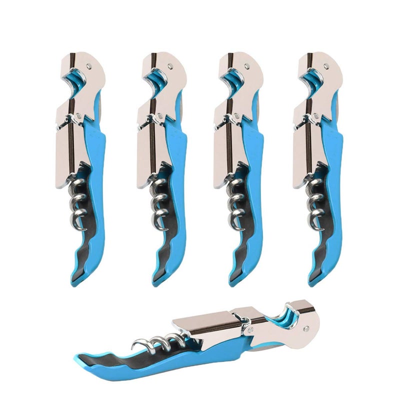 Kit-Home KitHome Professional Waiter Corkscrew Wine Openers Set 4 PCSUpgraded With Heavy Duty Stainless Steel Hinges Wine Key for Restaurant Waiters Sommelier Bartenders