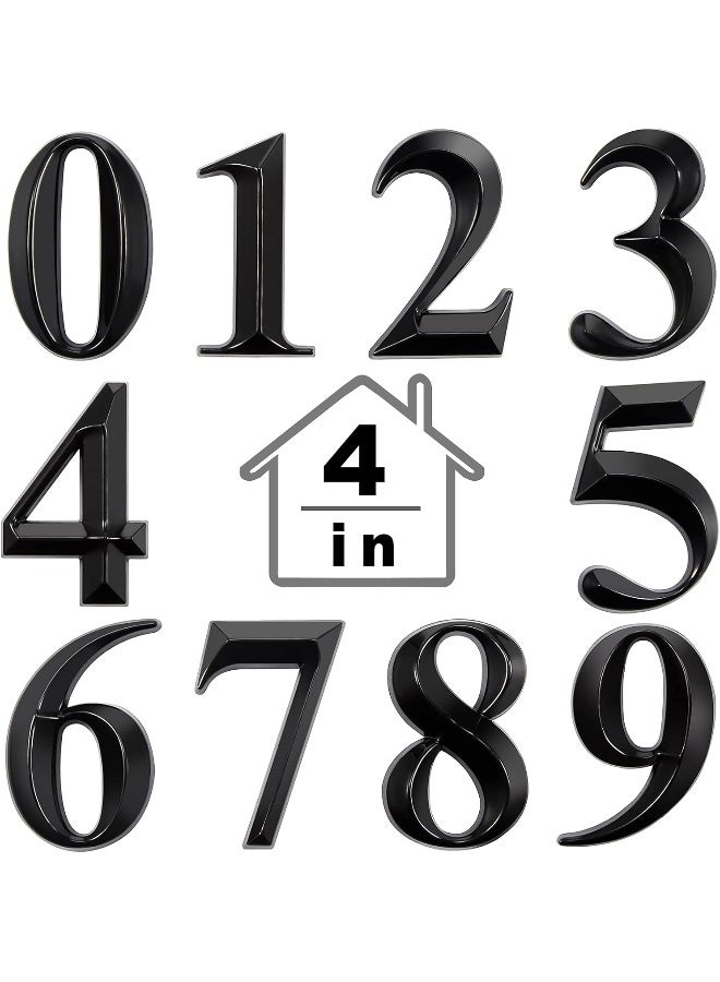 Jetec 10 Pieces House Numbers 3D Door Mailbox Numbers 0-9 Self Adhesive House Door Numbers House Street Address Numbers Stickers For House, Apartment, Office, Hotel Room, Mailbox Signs  - Image 5