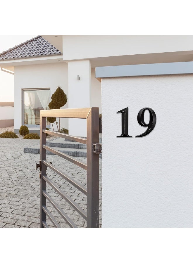 Jetec 10 Pieces House Numbers 3D Door Mailbox Numbers 0-9 Self Adhesive House Door Numbers House Street Address Numbers Stickers For House, Apartment, Office, Hotel Room, Mailbox Signs  - Image 4