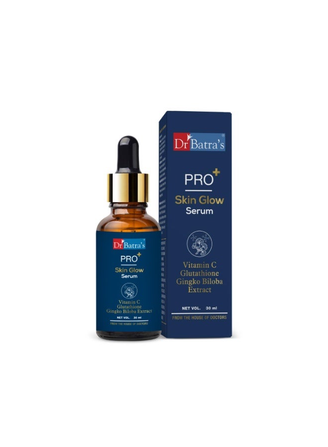 دكتور باترا سيروم Pro+ Skin Glow من Dr Batra’s بحجم 30 مل – تركيبة مفتحة غنية بفيتامين C، والجلوتاثيون، والجنكة بيلوبا | يقلل من البقع الداكنة وفرط التصبغ، ويعزز إشراق البشرة. - Image 1