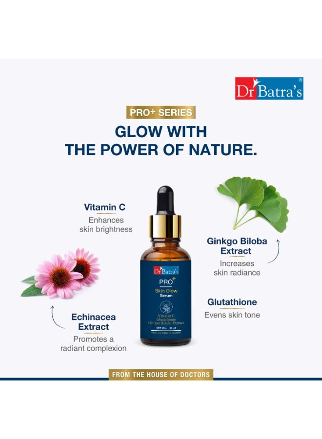 دكتور باترا سيروم Pro+ Skin Glow من Dr Batra’s بحجم 30 مل – تركيبة مفتحة غنية بفيتامين C، والجلوتاثيون، والجنكة بيلوبا | يقلل من البقع الداكنة وفرط التصبغ، ويعزز إشراق البشرة. - Image 4