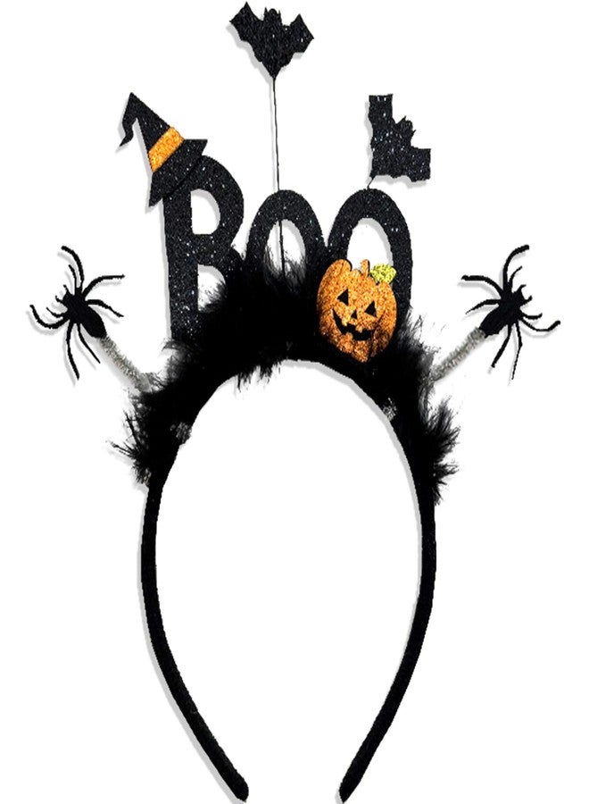 Tagberoy Cute Halloween Headband Pumpkin Headbands for Women BOO Headband for Halloween Accessories for Woman - Image 1