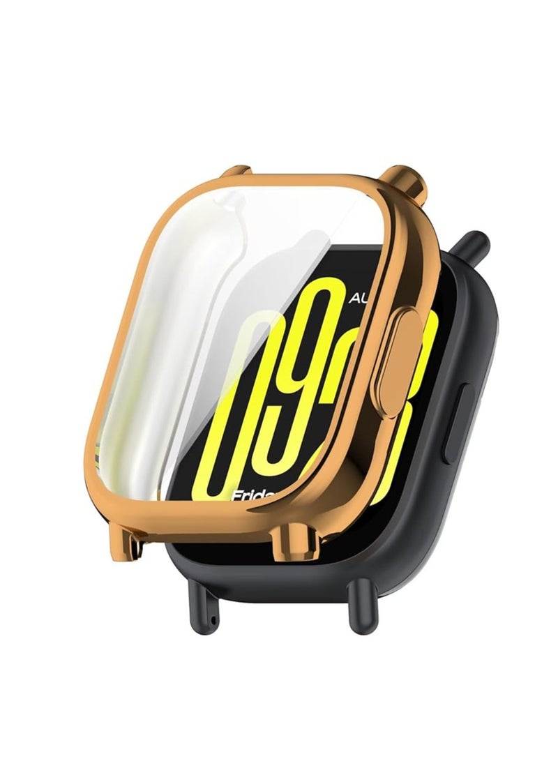 Soft Silicone Protective Case Cover for Redmi Watch 5 Active (rosegold)