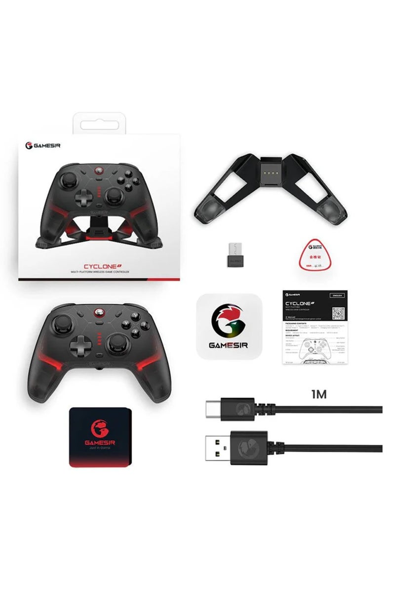 general Professional Gamepad Cyclone 2 Game Controller for PC Steam Switch Android iOS with RGB Lamp Wireless Audio Hall Linear Trigger and Micro Trigger Switch Six-Axis Gyroscope Aluminium Alloy Charging Dock - Image 4