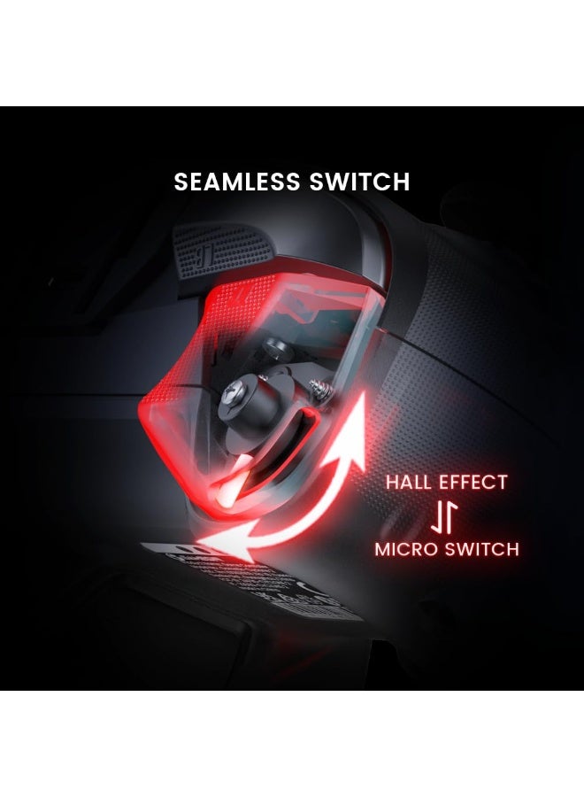 Professional Gamepad Cyclone 2 Game Controller for PC Steam Switch Android iOS with RGB Lamp Wireless Audio Hall Linear Trigger and Micro Trigger Switch Six-Axis Gyroscope Aluminium Alloy Charging Dock