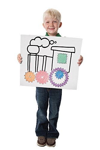 Roylco R-58624 Gears Stencils, Assorted Sizes, Grade: Kindergarten to 3 (Pack of 15) - Image 2